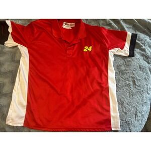 Winnerscircle NASCAR Polo Shirt Mens 2XL Red Jeff Gordon DuPont Motorsports